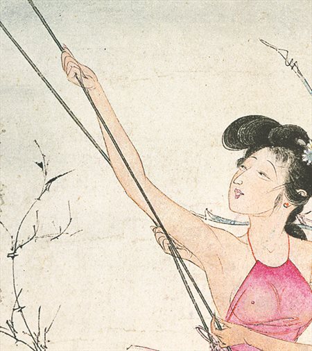 龙海-胡也佛的仕女画和最知名的金瓶梅秘戏图
